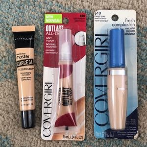 Cover girl and Maybelline concealer